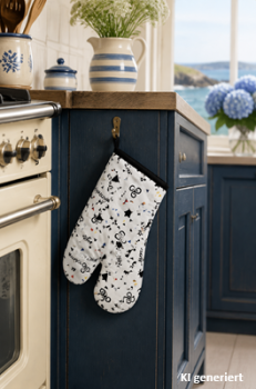 Ofenhandschuh mit Bretagne-Motiv für Küche und Backofen